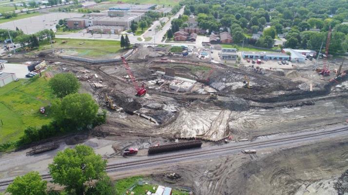 Moorhead Underpass Construction 6.28.19 6