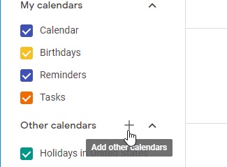 Add Calendar