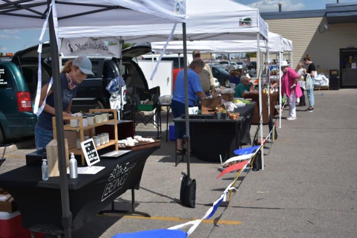 Farmers Market vendors at the former Ace location