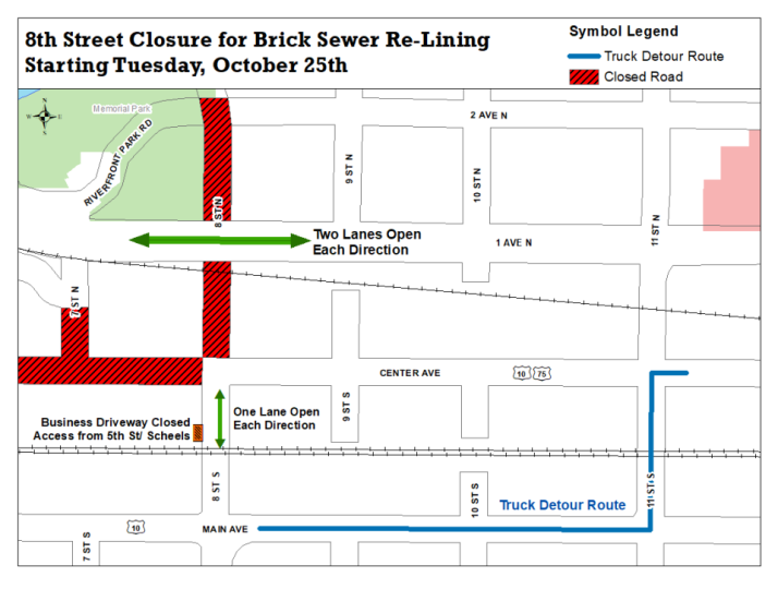 8th Street Closure 102522