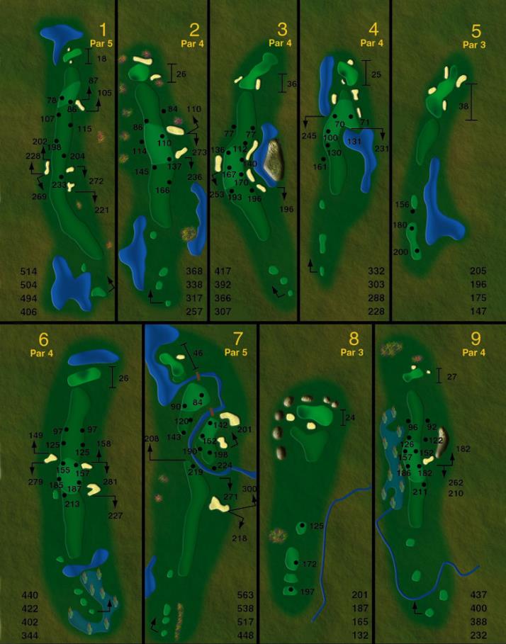 course layout holes
